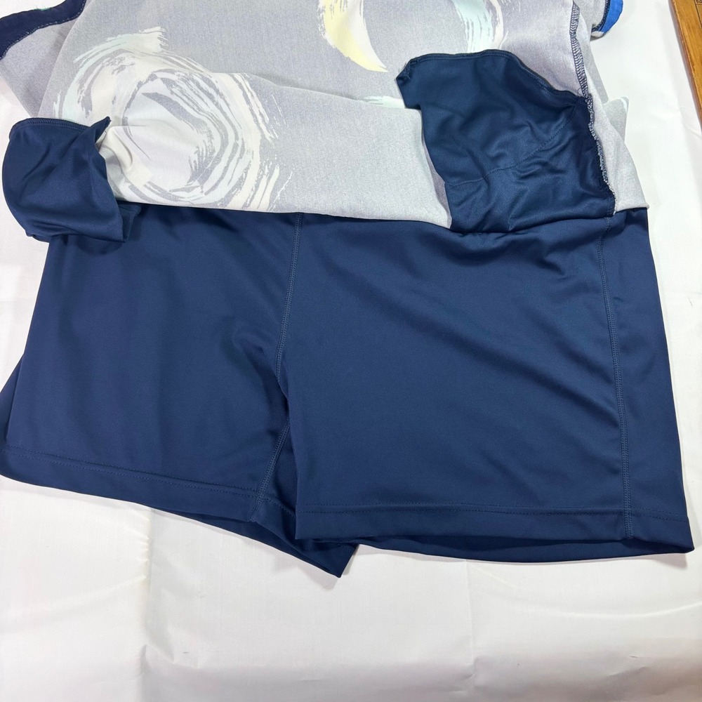 Lady Hagen Golf Skort XL Navy Blue Abstract Stretch Pocket Athletic Activewear - Picture 6 of 10